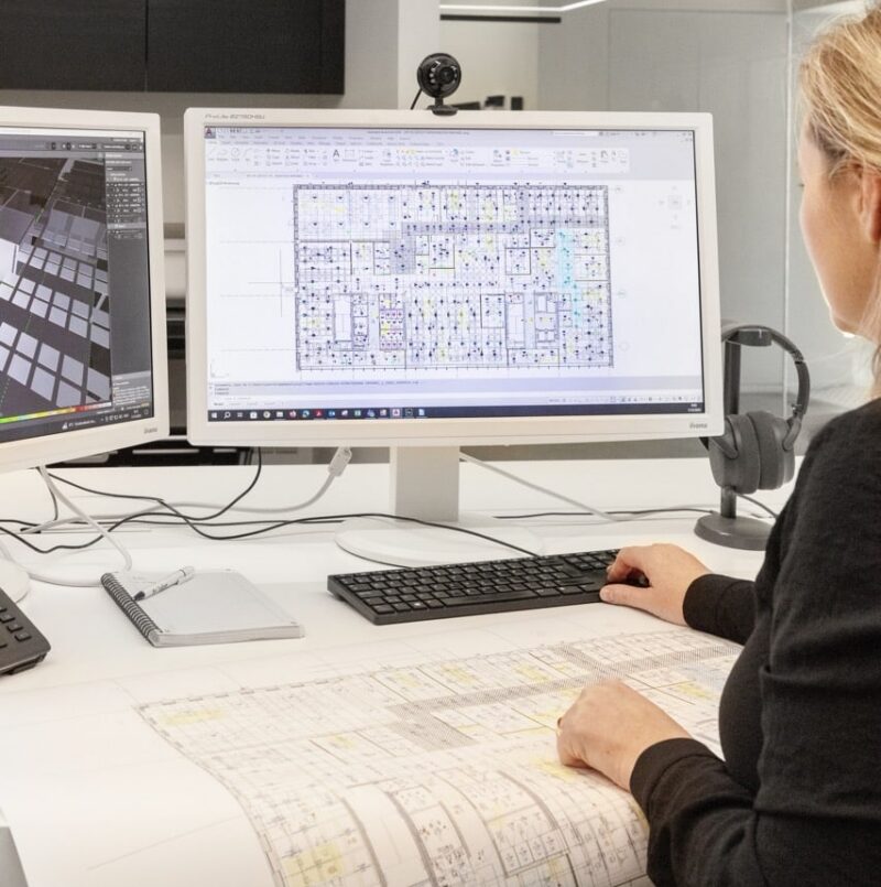 Lichtarchitecte maakt een lichtstudie